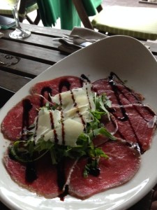 Beef carpaccio