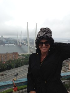 Clair at observation point