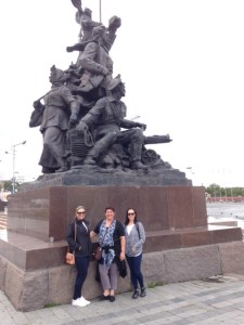 Girls in the main square